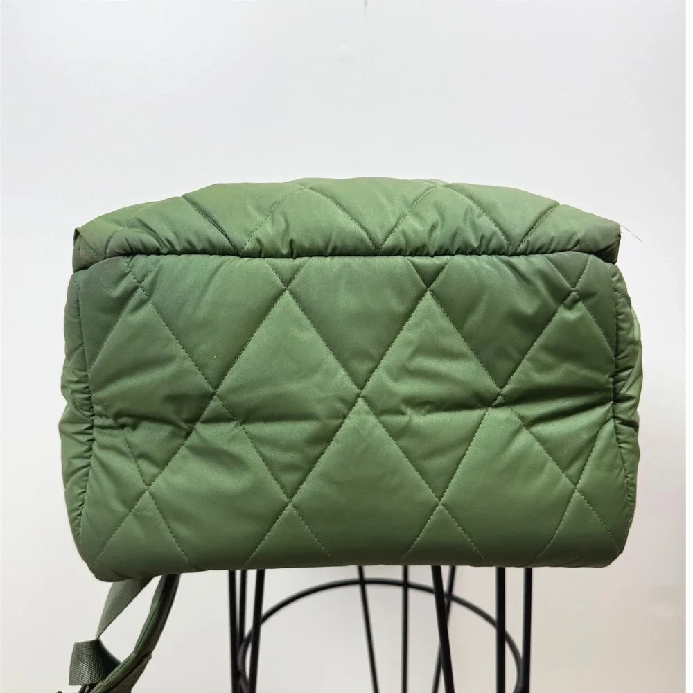 Vera Bradley Essential Large Backpack Cedar Green Quilted School Travel College